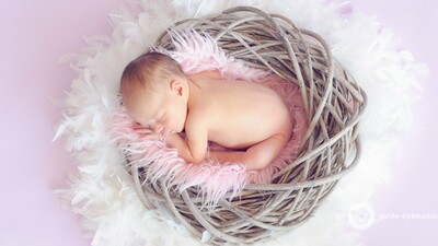 Bébé dans un nid